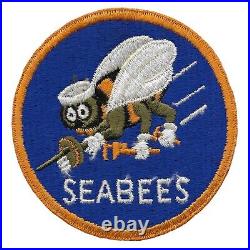 Vintage USN United States Navy Naval Construction Battalion Seabees 4 Patch