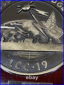 Vintage USS BLUE RIDGE LCC-19 Commanding Officer Plaque