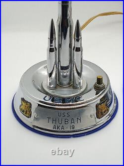 Vintage USS Thuban AKA-19 USMC Lamps