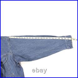 Vintage United States Navy Embossed Denim Jean Jacket Men's Size XL Tyca