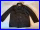 Vintage-United-States-Navy-Pea-Coat-Mens-Size-46-Black-Wool-70s-Military-01-zs