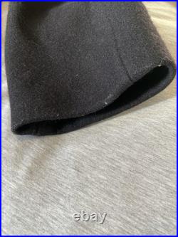Vintage United States Navy Pea Coat Mens Size 46 Black Wool 70s Military