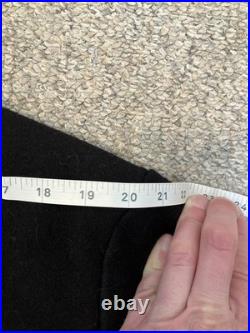 Vintage United States Navy Pea Coat Mens Size 46 Black Wool 70s Military
