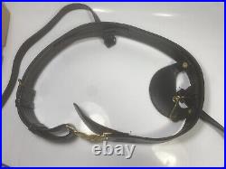 Vintage Us Navy Service Belt Leather Size 34 Usn N. S. Meyer Inc New York New