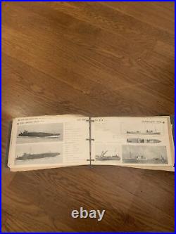 Vintage Us Navy Task Binder Us Naval Index Identification Vessels 1943