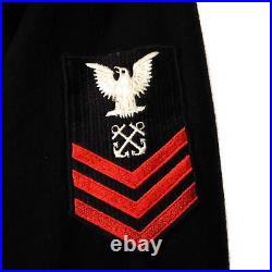 Vintage Usn Us Navy Peacoat Size Medium With Patch