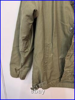 Vintage Vietnam Era US Navy Seabees CTU 116 A-2 Deck Jacket Medium 1967