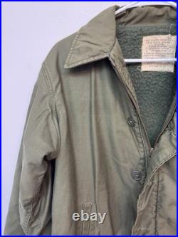 Vintage Vietnam Era US Navy Seabees CTU 116 A-2 Deck Jacket Medium 1967