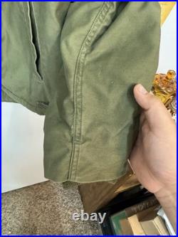 Vintage Vietnam Era US Navy Seabees CTU 116 A-2 Deck Jacket Medium 1967
