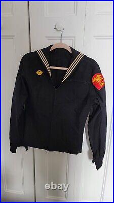 Vintage WOOL US NAVY Crackerjack Uniform, Pullover, Pants, Cover, Naval