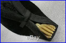 Vintage WW2 US Navy Officer Case Bicorn Hat Gold Epaulettes Sword Belt Buckle