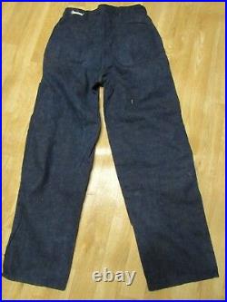 Vintage WW2 WWII US Navy Marine Denim Pants Jeans 40s 29x32 work pants