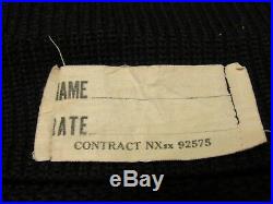 Vintage WWII 1940s 1950s Korean War USN US Navy Watch Cap Wool Beanie Hat