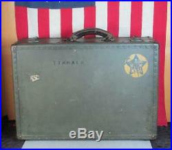 Vintage WWII 1940s US Navy Seapack Oshkosh Military Suitcase Luggage USN Tikkala