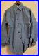 Vintage-WWII-HERCULES-USN-US-Navy-Chambray-Sanforized-Blue-Denim-Work-Shirt-Rare-01-xva