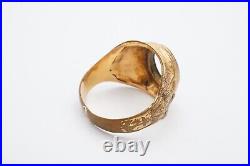 Vintage WWII United States Navy USN Gold Filled Ring Size 11