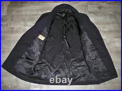Vintage WWII WW2 US Navy USN Naval Clothing Pea Coat Mens Kersey Cord Pockets 36