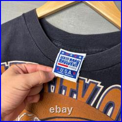 Vintage Wauldron University of Memphis State Tigers Shirt AOP Blue Big Ball XL