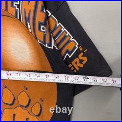 Vintage Wauldron University of Memphis State Tigers Shirt AOP Blue Big Ball XL