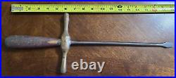 Vintage Wood Handle 12 Lenox Screwdriver Custom USN US Navy Brass Torque WW2 Wow