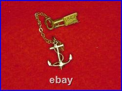 Vintage Wwii 1942 Usn United States Us Navy Girlfriend Sweetheat Charms Pins