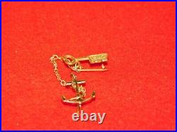 Vintage Wwii 1942 Usn United States Us Navy Girlfriend Sweetheat Charms Pins