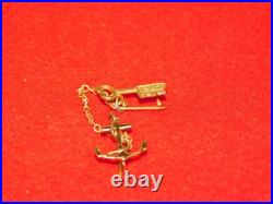 Vintage Wwii 1942 Usn United States Us Navy Girlfriend Sweetheat Charms Pins