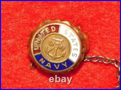 Vintage Wwii 1942 Usn United States Us Navy Girlfriend Sweetheat Charms Pins