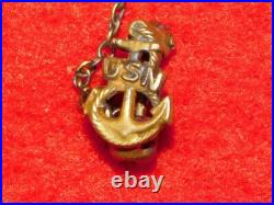 Vintage Wwii 1942 Usn United States Us Navy Girlfriend Sweetheat Charms Pins