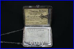 Vintage Wwii Usn Uss Missouri Sterling Silver Compact