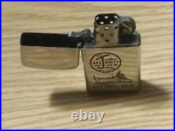 Vintage Zippo Slim Lighter Uss Jouett Dlg-29 Eternal Vigilance Extremely Rare