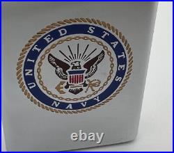 Vintage Zippo Slim United States Navy LOGO Lighter Never Fired