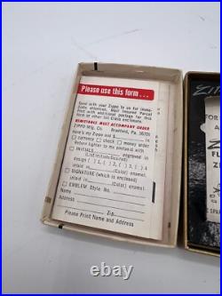 Vintage Zippo Slim United States Navy LOGO Lighter Never Fired