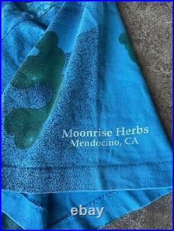 Vintage double sided shirt single stitch 2XL whales Mendocino Moonrise Herbs USA