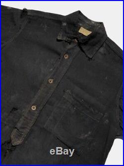Vtg 1910s Sweet Orr Shirt Chinstrap Workwear Stifel Wabash Stripe USN