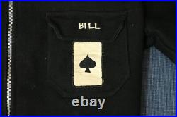 Vtg 1981 82 US Navy USS Davis DD-937 Wool Souvenir Jacket Med. Cruise Skull