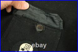 Vtg 1981 82 US Navy USS Davis DD-937 Wool Souvenir Jacket Med. Cruise Skull