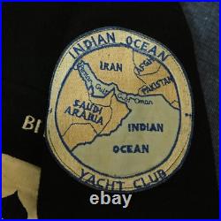 Vtg 1981 82 US Navy USS Davis DD-937 Wool Souvenir Jacket Med. Cruise Skull