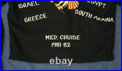 Vtg 1981 82 US Navy USS Davis DD-937 Wool Souvenir Jacket Med. Cruise Skull Vtg 1981 82 US Navy USS Davis DD-937 Wool Souvenir Jacket Med. Cruise Skull