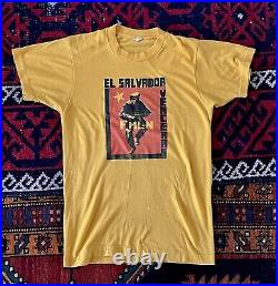 Vtg 80s El Salvador FMLN Leftist Socialist Guerilla Coup Civil War Rare Sz. S