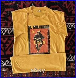 Vtg 80s El Salvador FMLN Leftist Socialist Guerilla Coup Civil War Rare Sz. S