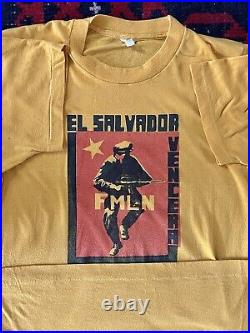 Vtg 80s El Salvador FMLN Leftist Socialist Guerilla Coup Civil War Rare Sz. S