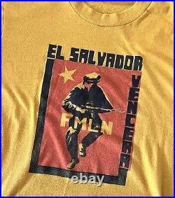 Vtg 80s El Salvador FMLN Leftist Socialist Guerilla Coup Civil War Rare Sz. S