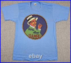 Vtg Bambu Rolling Papers Shirt Large Cheech Chong 420 Marijuana 2 Sided NOS