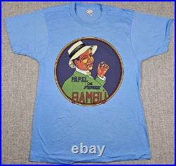 Vtg Bambu Rolling Papers Shirt Medium Cheech Chong 420 Marijuana 2 Sided NOS