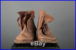Vtg Men's NOS Deadstock WWII USN 1943 Rough Out Boondocker Boots 11.5B WW2 Shoes