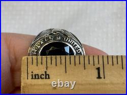 Vtg Sterling Silver US Sixth Fleet USN Ring 16.12g Fine Jewelry Sz 8.5 Band Navy