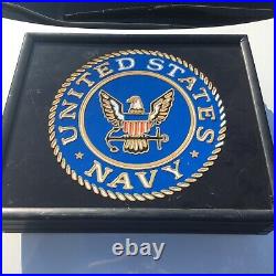 Vtg UNITED STATES NAVY Lighted Recruitment Sign 25x21