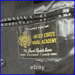 Vtg US Naval Academy Midshipman's Officer's Peacoat By Jacob Reed's Sons Coat
