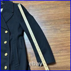 Vtg US Naval Academy Midshipman's Officer's Peacoat By Jacob Reed's Sons Coat